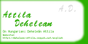 attila dehelean business card